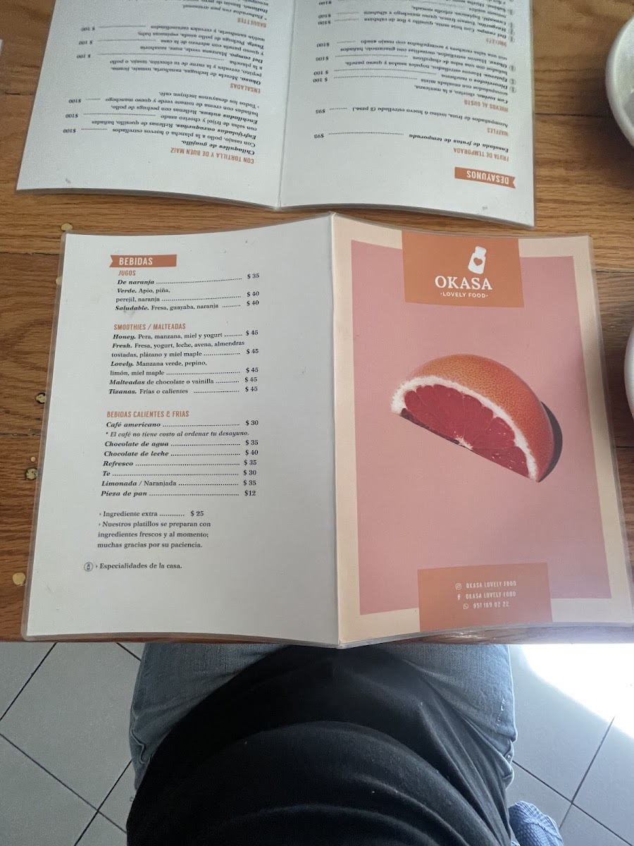 Okasa lovely food Menu - Image 2